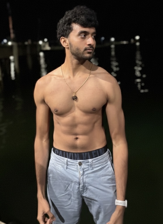 After transformation - shirtless